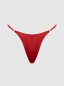 KRYSTAL SIDE SLIDER & RHINESTONE FRINGE BACK G-STRING