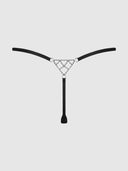 KRYSTAL RHINESTONE NET BACK G-STRING