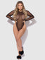 CHANTAL MESH LONG SLEEVE & CROTCHLESS BODYSUIT