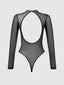 CHANTAL MESH LONG SLEEVE & CROTCHLESS BODYSUIT