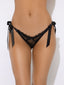 VICTORIA LACE DROP OFF TIE SIDE BIKINI BLACK / S