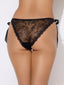 VICTORIA LACE DROP OFF TIE SIDE BIKINI BLACK / S
