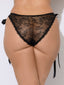 VICTORIA LACE DROP OFF TIE SIDE BIKINI BLACK / S