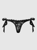 VICTORIA LACE DROP OFF TIE SIDE BIKINI BLACK / S