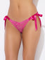 VICTORIA LACE DROP OFF TIE SIDE BIKINI PINK DRAGON / S