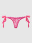 VICTORIA LACE DROP OFF TIE SIDE BIKINI PINK DRAGON / S