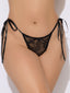 VICTORIA LACE DROP OFF TIE SIDE G-STRING BLACK / S