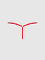 VICTORIA LACE DROP OFF TIE SIDE G-STRING CRIMSON RED / S