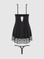 ISSADORA BABYDOLL SET BLACK / S