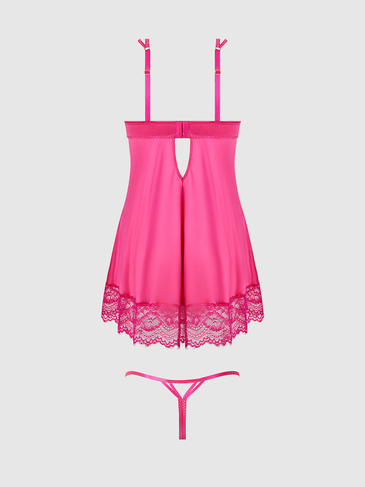 ISSADORA BABYDOLL SET PINK DRAGON / S