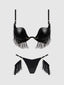 PHOENIX 2 PIECE BRA SET BLACK / S