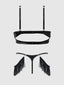 PHOENIX 2 PIECE BRA SET BLACK / S