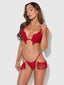 PHOENIX 2 PIECE BRA SET CRIMSON RED / S