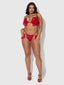 PHOENIX 2 PIECE BRA SET CRIMSON RED / S