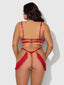 PHOENIX 2 PIECE BRA SET CRIMSON RED / S