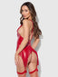 PHOENIX CHEMISE SET CRIMSON RED / S