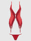 PHOENIX CHEMISE SET CRIMSON RED / S