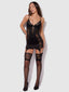 MADELINE SATIN & LACE CHEMISE & G-STRING SET