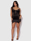 MADELINE SATIN & LACE CHEMISE & G-STRING SET