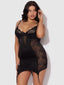 MADELINE SATIN & LACE CHEMISE & G-STRING SET