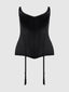 JULIET SATIN FULL BONING SCOOP NECK CORSET