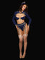FLYING HIGH PILOT BRA TOP, HIWAIST PANTY & HAT SET
