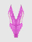 REANNA LACE & CHAIN DEEP PLUNGE BODYSUIT