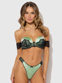 LARA LACE STRAPLESS PUSH UP BRA & TANGA SET