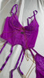 REANNA LACE & CHAIN BUSTIER & G-STRING SET