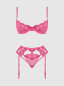 HARLOW LACE UNDERWIRE BRA & HIGH WAIST BACKLESS PANTY SET