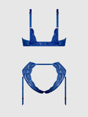 HARLOW LACE UNDERWIRE BRA & HIGH WAIST BACKLESS PANTY SET