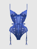 HARLOW LACE & MESH UNDERWIRE TEDDY