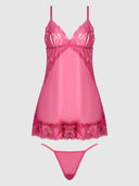 HARLOW LACE & MESH BABYDOLL & G-STRING SET