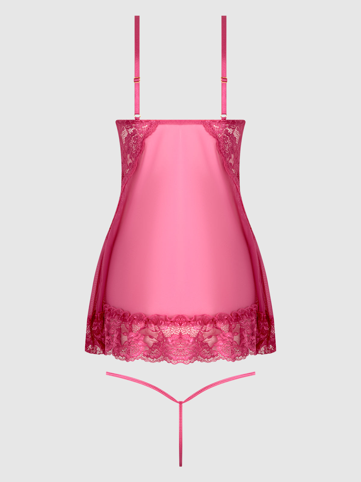 HARLOW LACE & MESH BABYDOLL & G-STRING SET