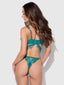 MILA EYELASH LACE STRAPPY LONGLINE BRA & TANGA SET