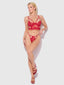 MILA EYELASH LACE STRAPPY LONGLINE BRA & TANGA SET