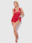 MILA EYELASH LACE & MESH BABYDOLL & G-STRING SET