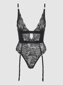 HELENA LACE & SATIN WIRELESS & OPEN BACK TEDDY