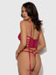 BIANCA STRAPPY LACE BUSTIER & THONG SET