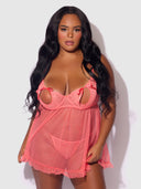 PORTIA SWISS DOT BABYDOLL & G-STRING SET