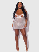 PORTIA SWISS DOT BABYDOLL & G-STRING SET