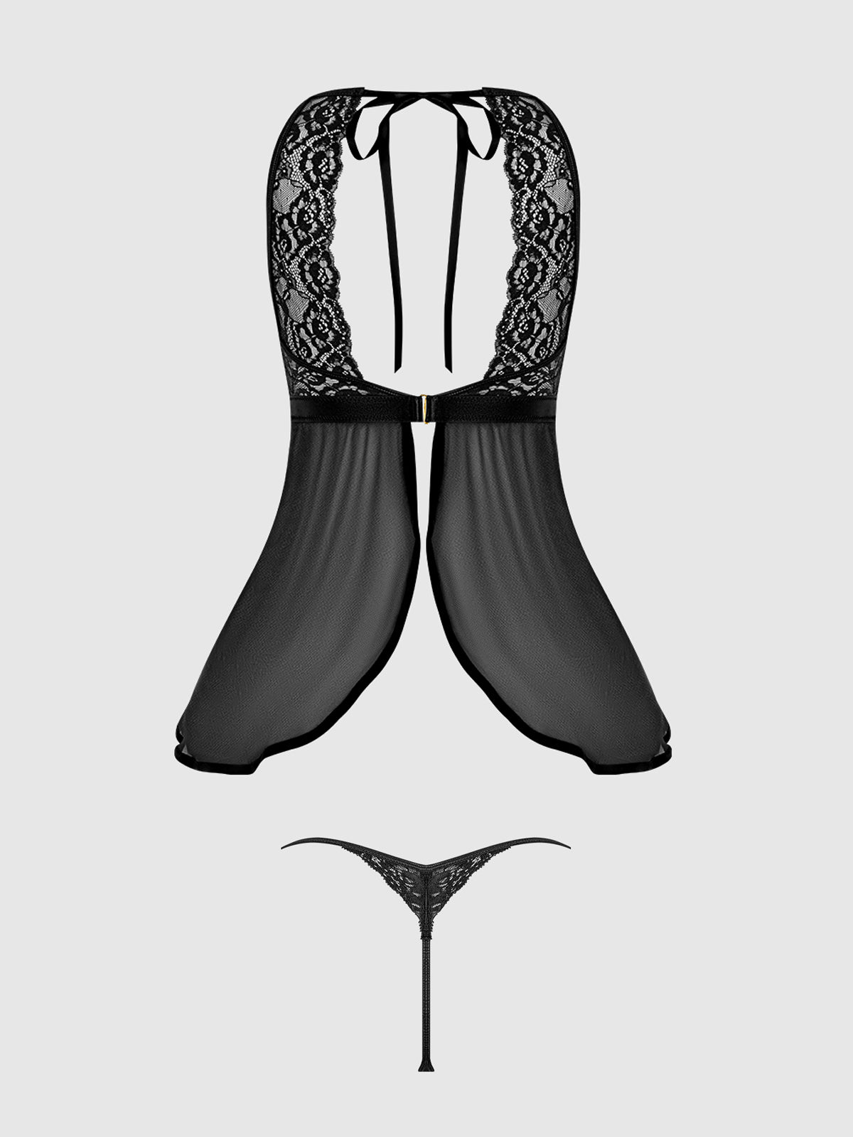 NATASHA LACE & MICRO BABYDOLL & G-STRING SET