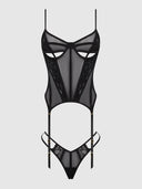 VIVIENNE LACE & MESH BUSTIER & G-STRING SET