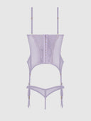 VIVIENNE LACE & MESH BUSTIER & G-STRING SET