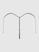 RHINESTONE VERTICAL THONG