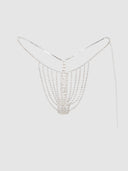 RHINESTONE VERTICAL THONG