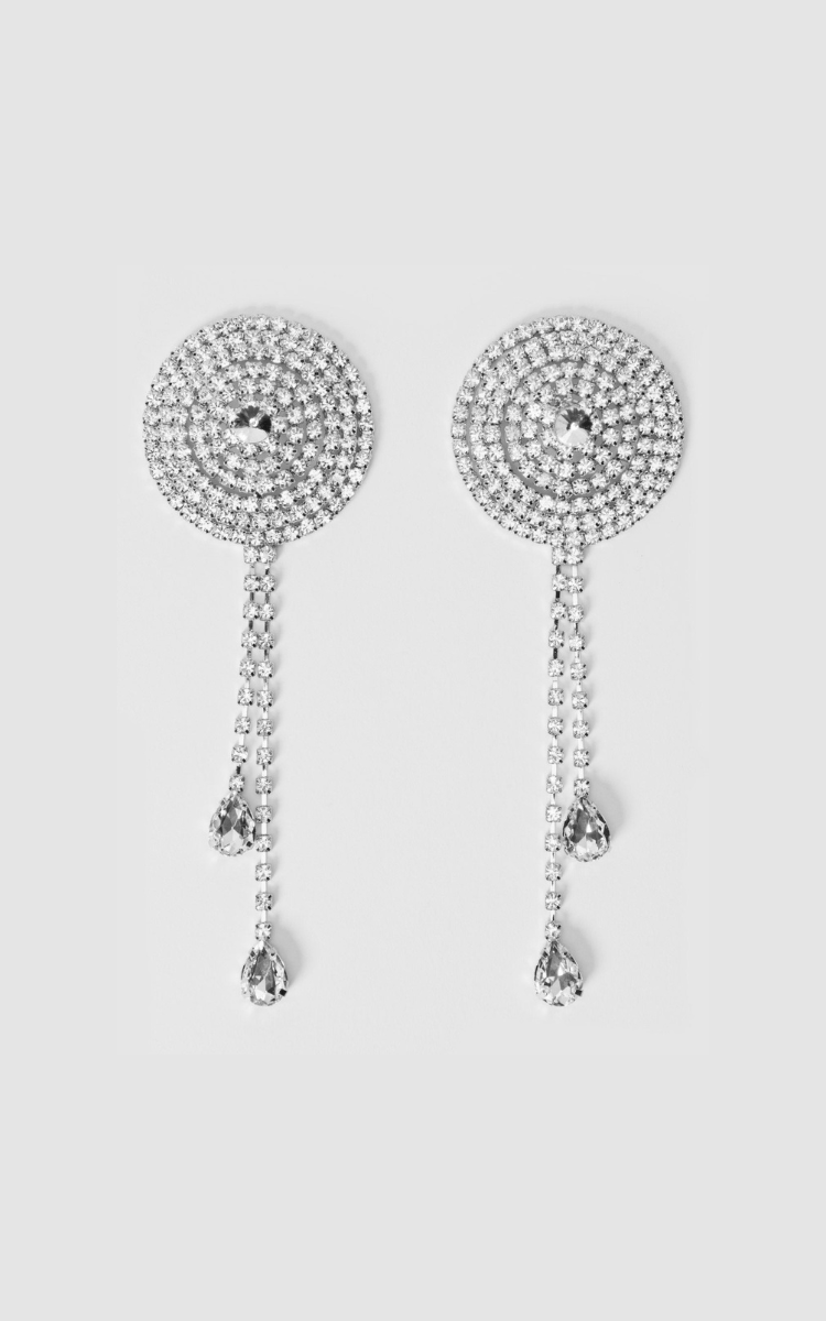 RHINESTONE CONE & DANGLE PASTIES
