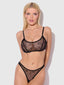 ROSALIE EMBROIDERED LACE GARTER BRALETTE & TANGA SET