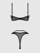 ROSALIE EMBROIDERED LACE GARTER BRALETTE & TANGA SET