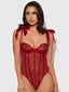 ROSALIE EMBROIDERED LACE TEDDY